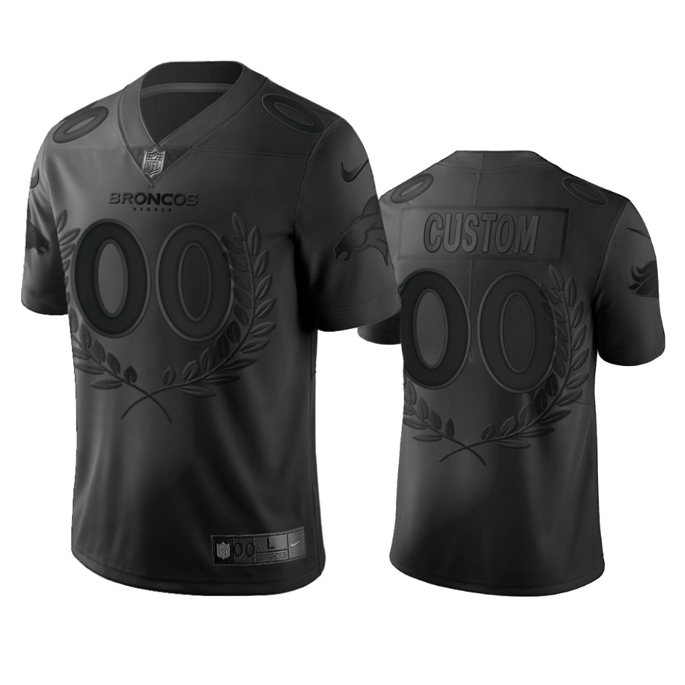 Wholesale Denver Broncos Custom Men Nike Black NFL MVP Limited Edition Jersey